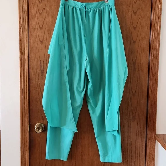 Deep Water Bay Misses Vintage Pants with attached wrap around skirt Sz 13/14 - Picture 2 of 8